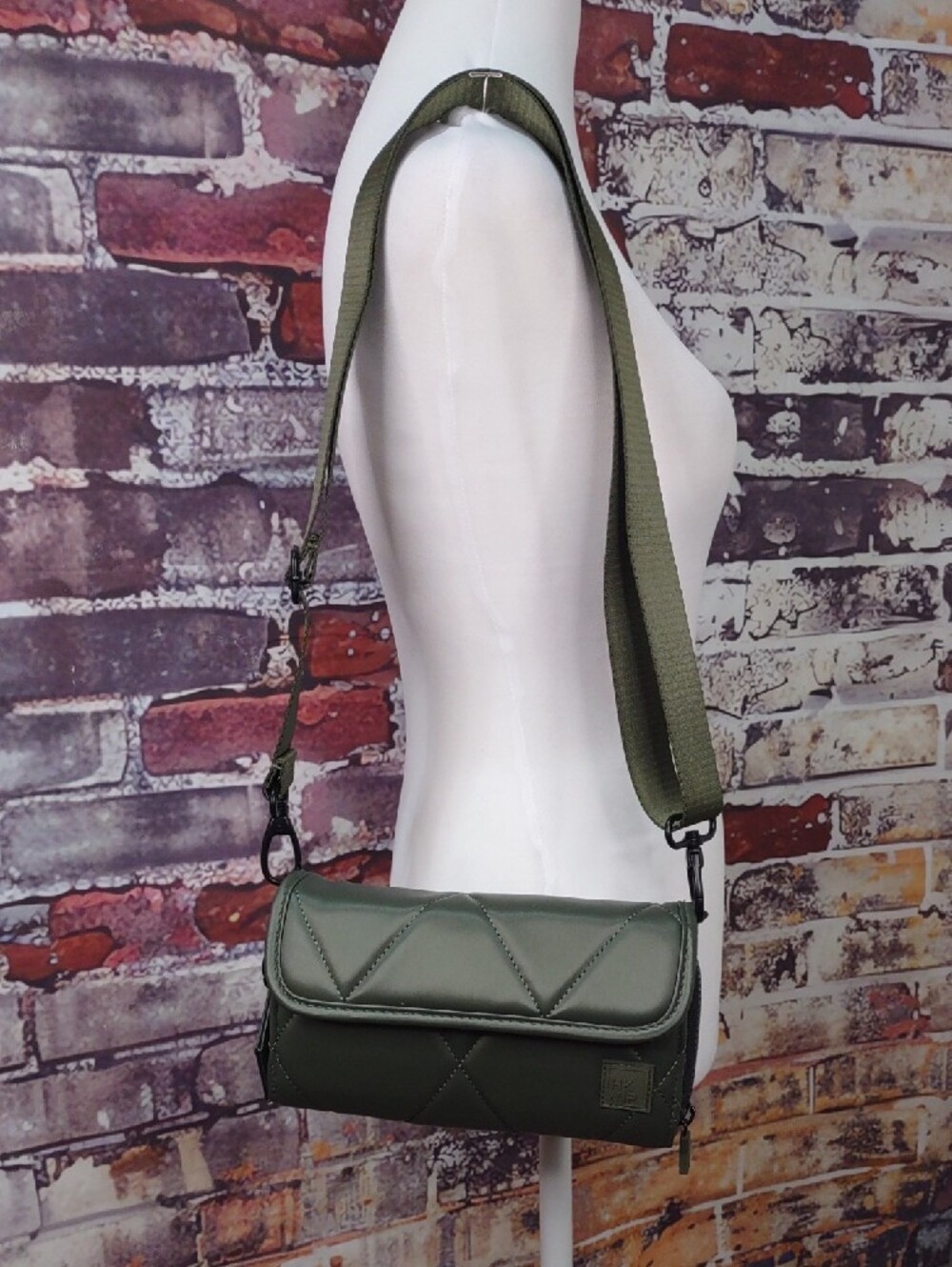 HKWP Quilted Nylon Crossbody/Wristlet